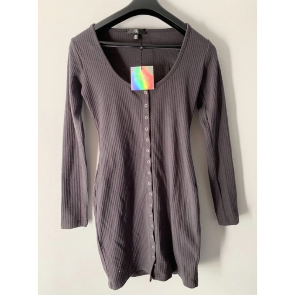 Missguided bodycon long sleeve dress